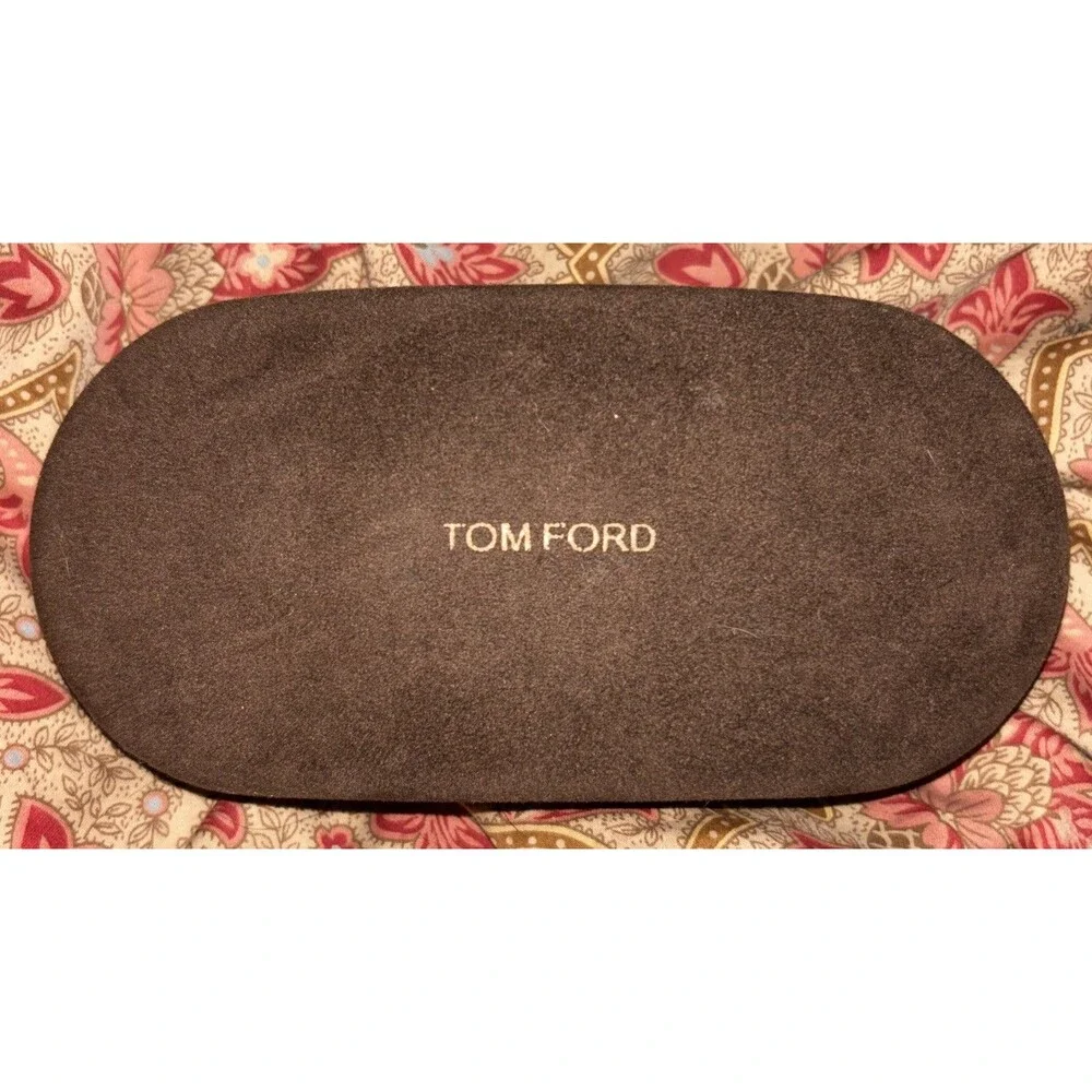 Tom Ford Sunglasses Case Only Brown Velvet Clamshell Eyeglasses Hard Shell